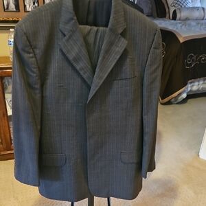Men's Charcoal Pinstripe 2 PeceSuit